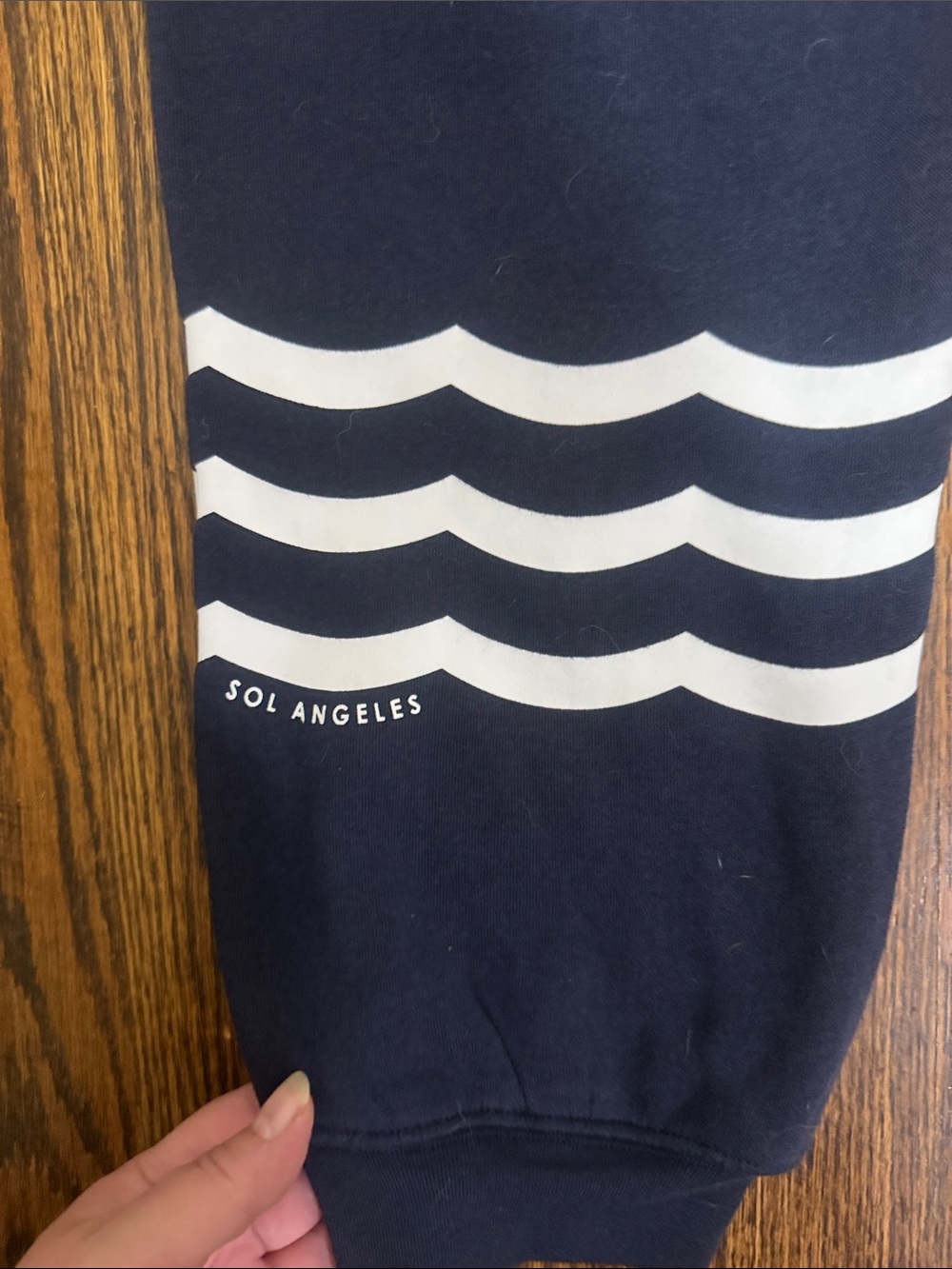 Sol Angeles/Jogger Sweatpants with White Stripe Detail on bottom left leg/tags! - Picture 10 of 12